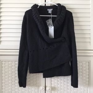 Mac & jac medium black sweater NWT